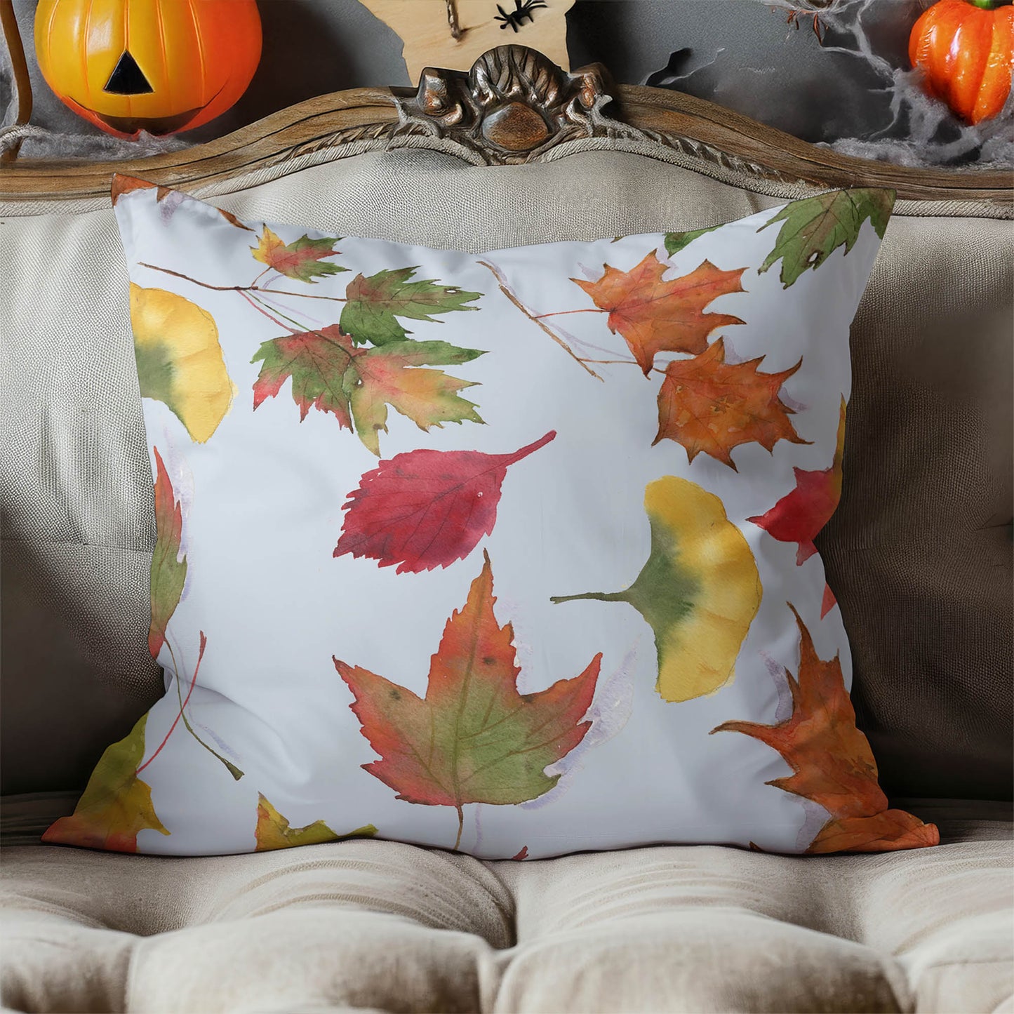Fall Cleanup Decorative Seasonal Throw Pillow