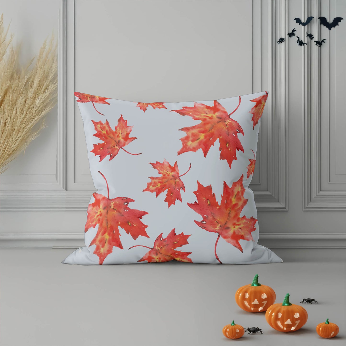 Fireleaf Pattern Decorative Seasonal Throw Pillow