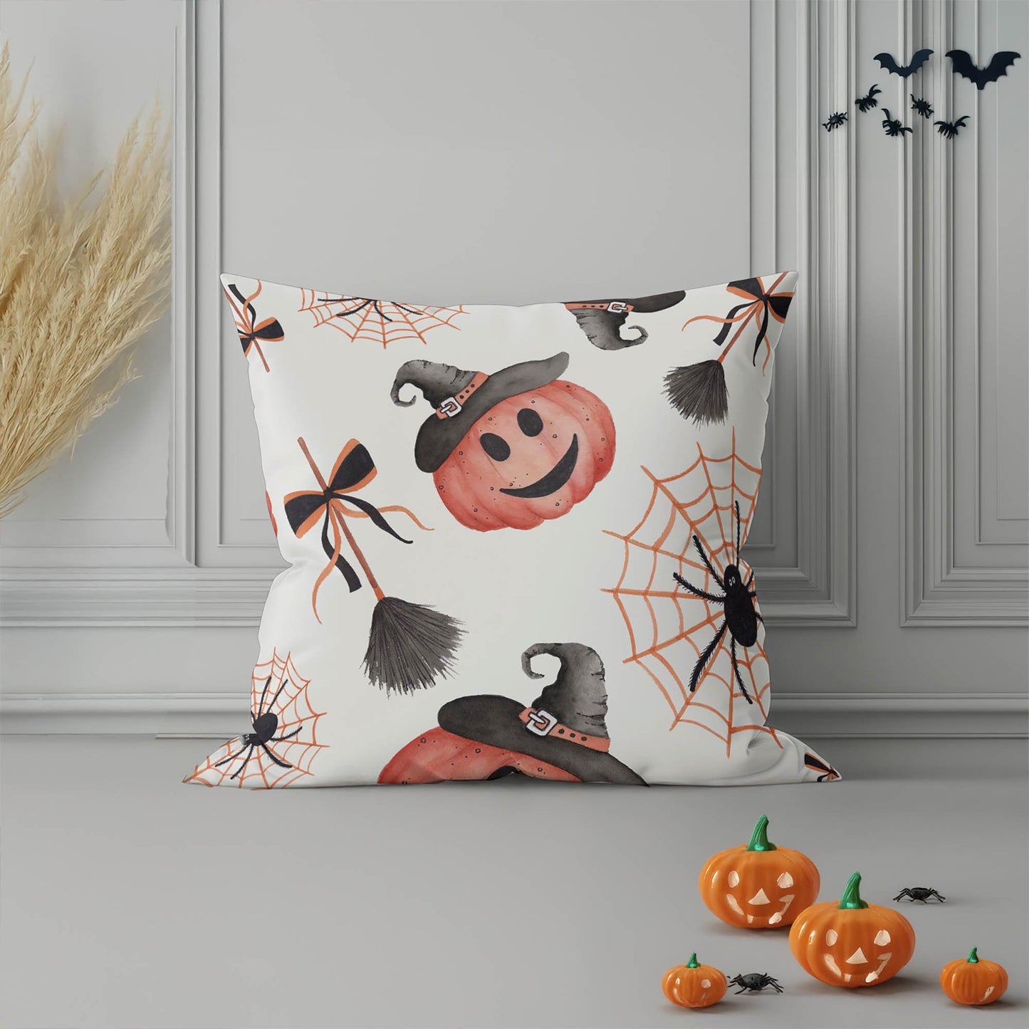Happy Halloween Decorative Seasonal Throw Pillow