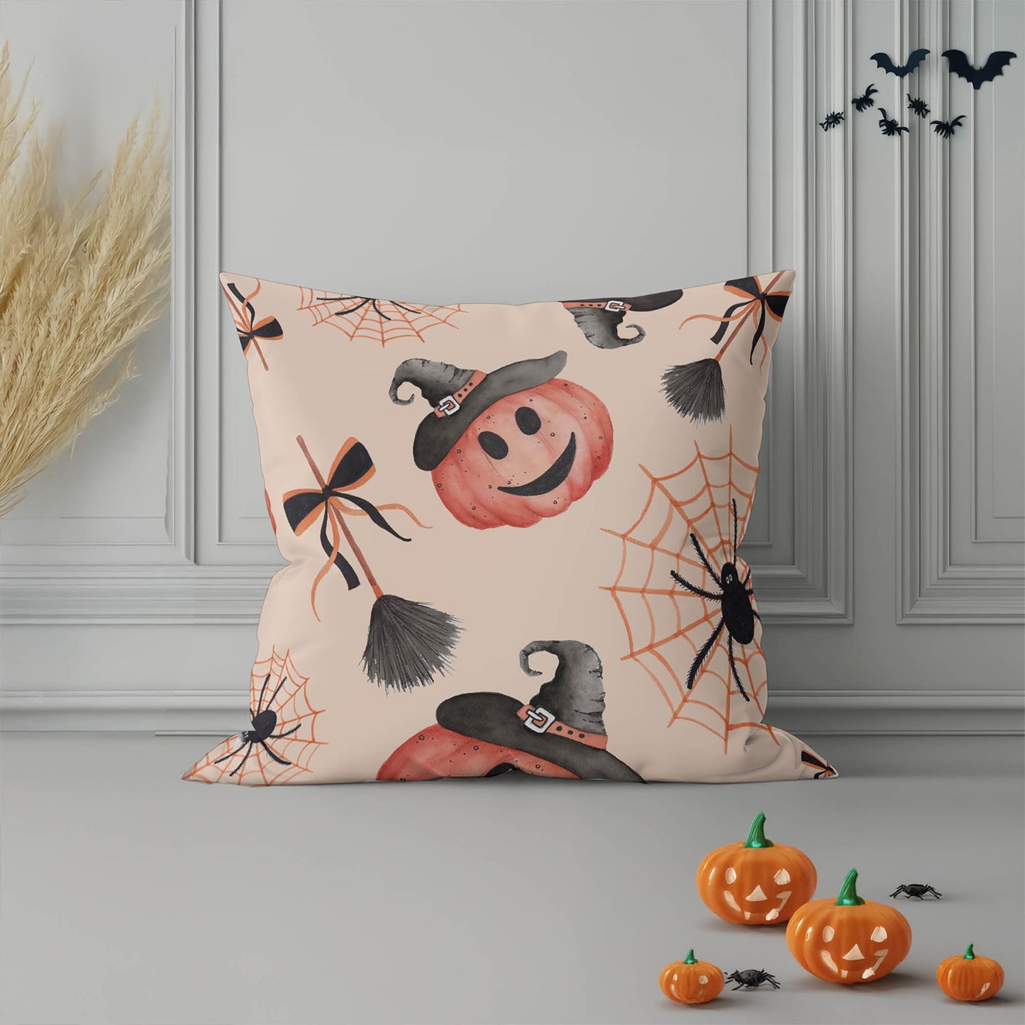 Happy Halloween Decorative Seasonal Throw Pillow