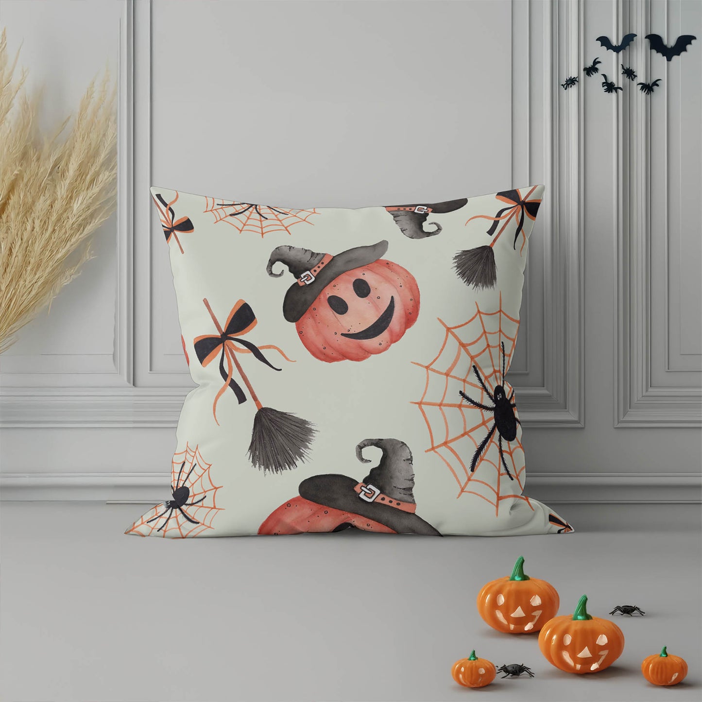Happy Halloween Decorative Seasonal Throw Pillow