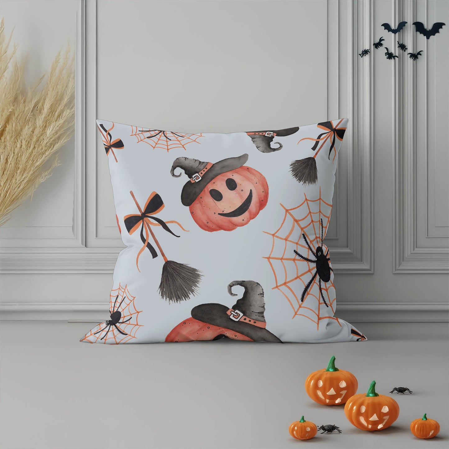 Happy Halloween Decorative Seasonal Throw Pillow