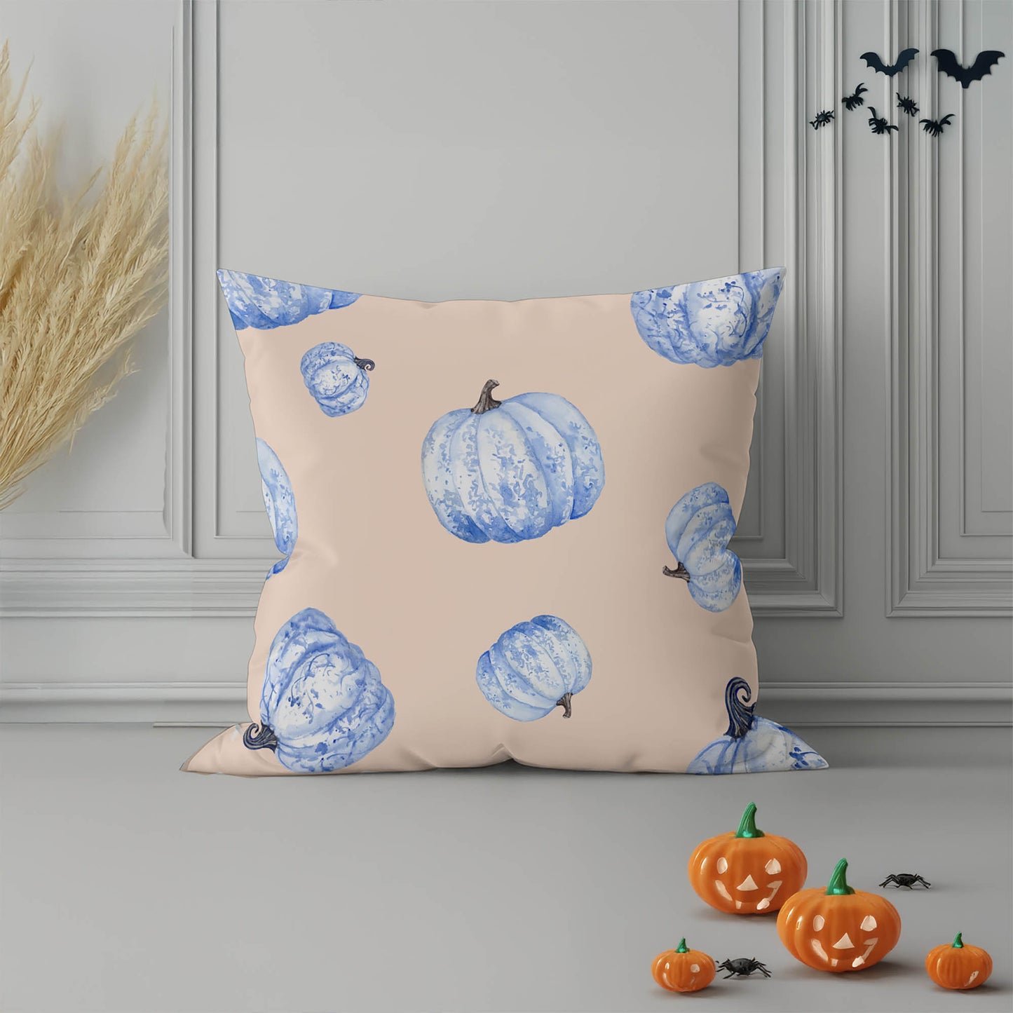 Pumpkin Patch Decorative Seasonal Throw Pillow