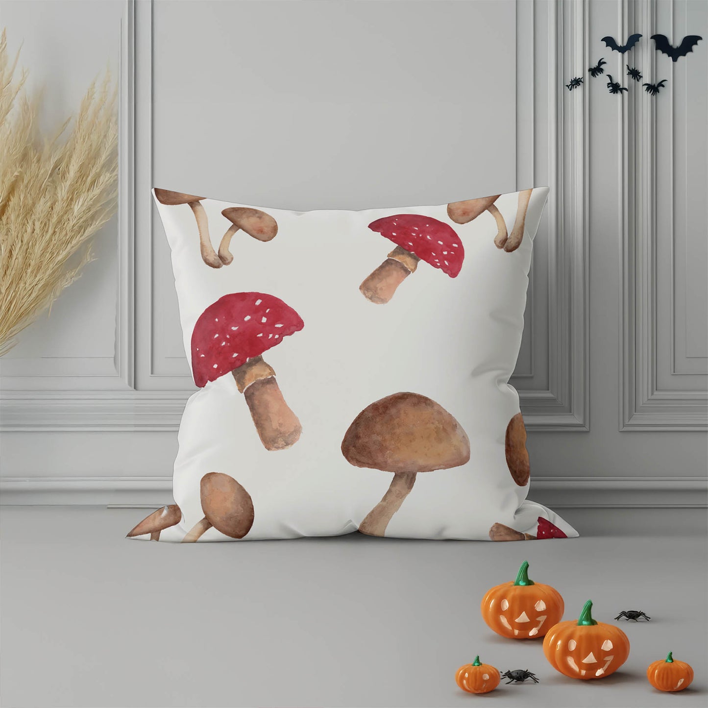 Shroom Play Decorative Seasonal Throw Pillow