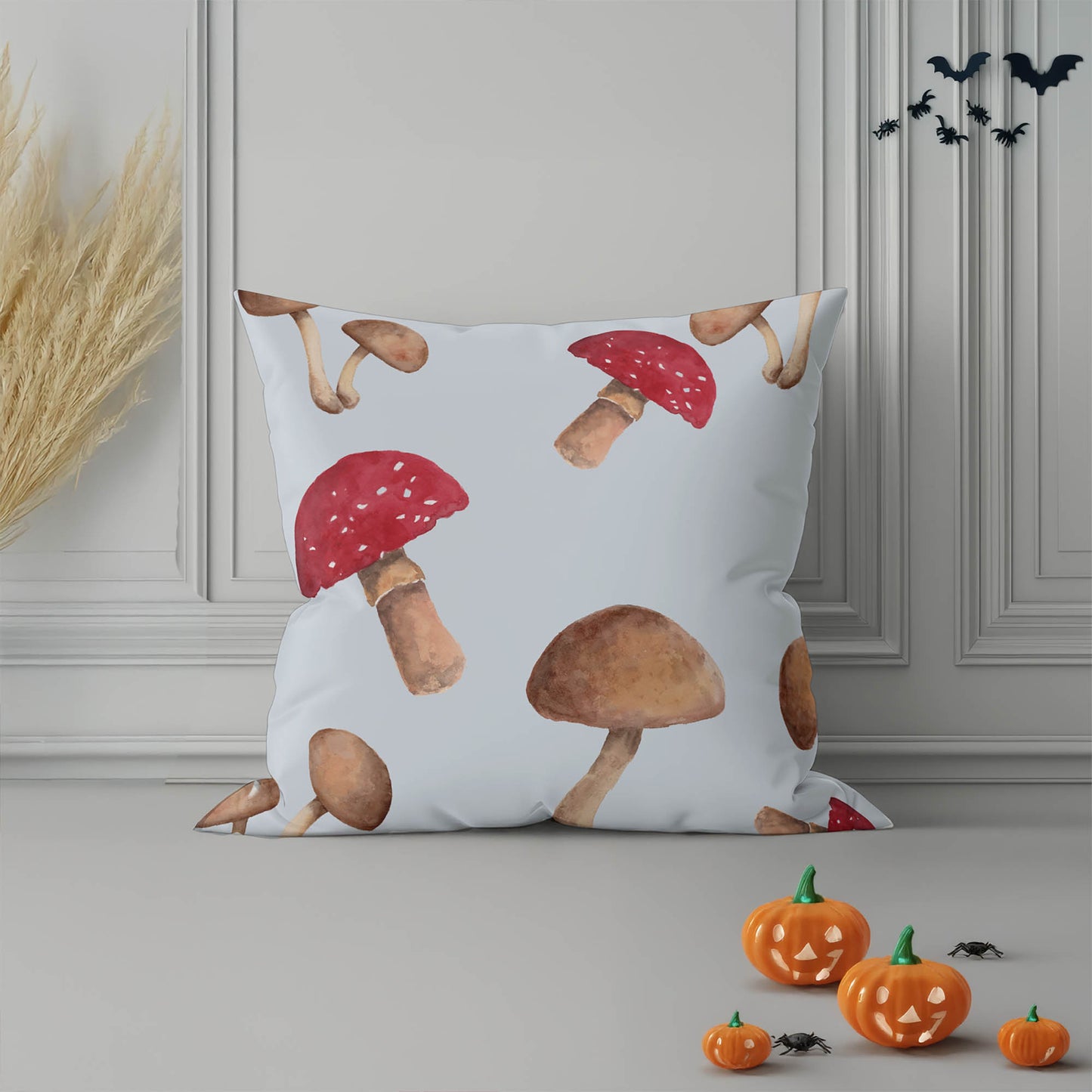 Shroom Play Decorative Seasonal Throw Pillow