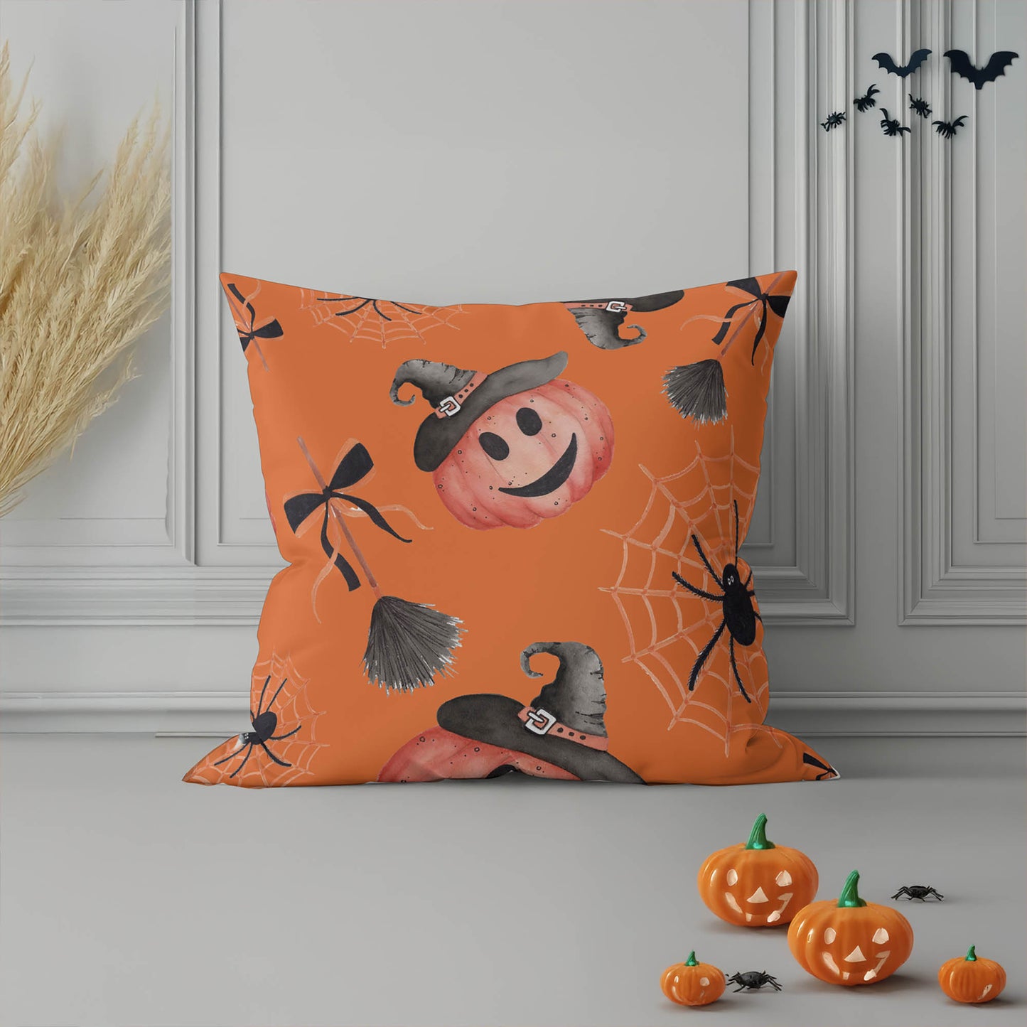 Happy Halloween Decorative Seasonal Throw Pillow