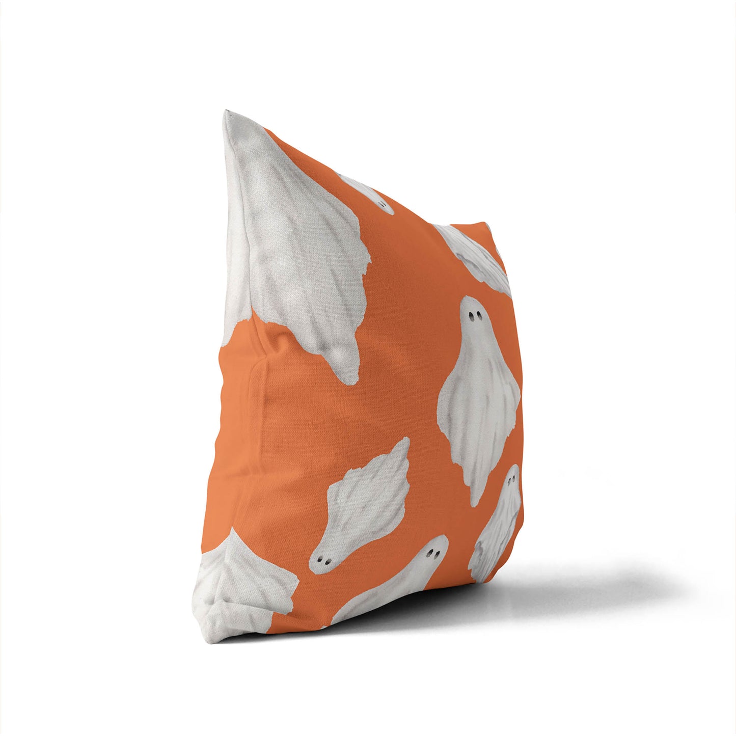 Spooky Ghost Decorative Seasonal Throw Pillow
