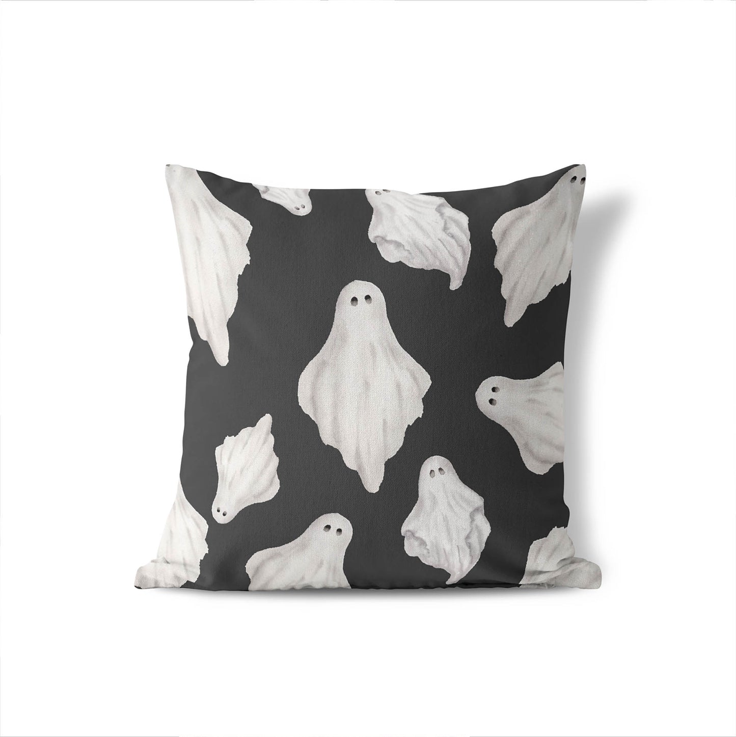Spooky Ghost Decorative Seasonal Throw Pillow