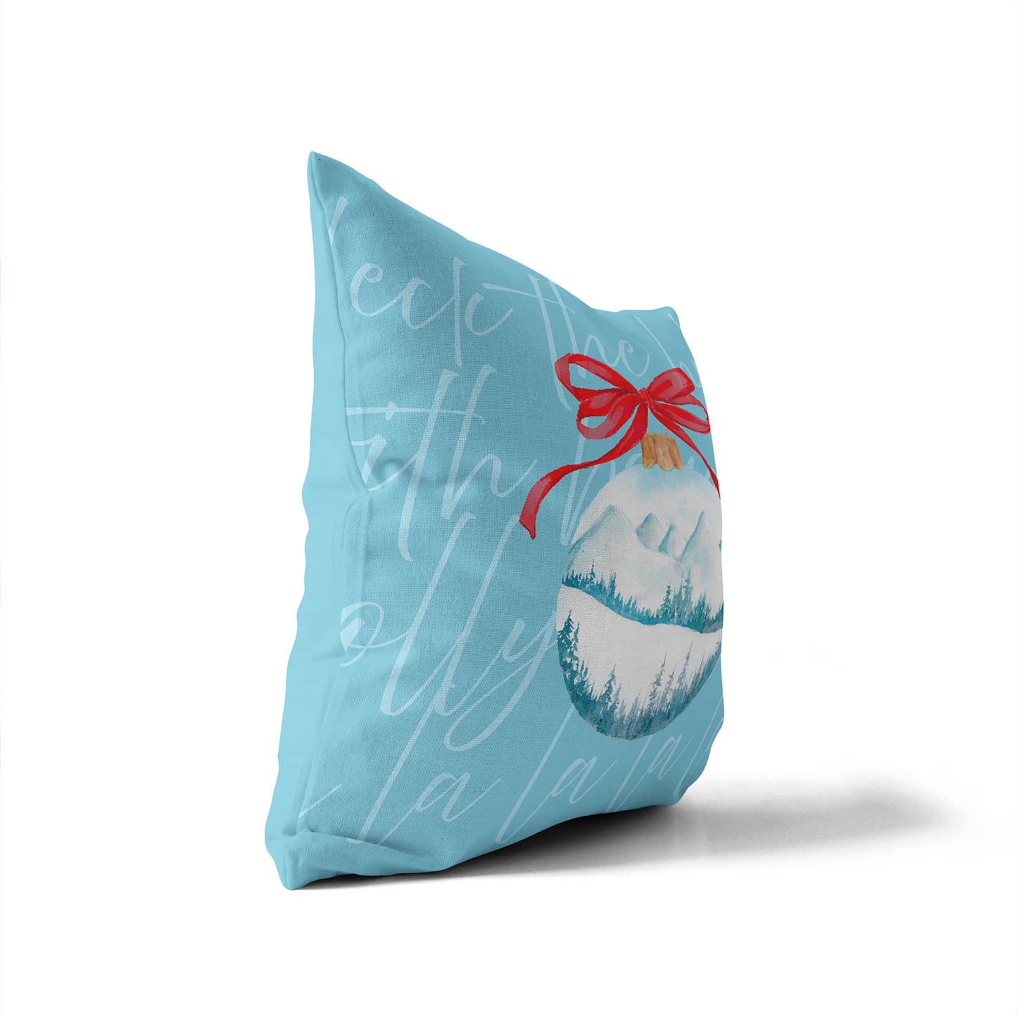 Deck the halls Decorative Seasonal Throw Pillow