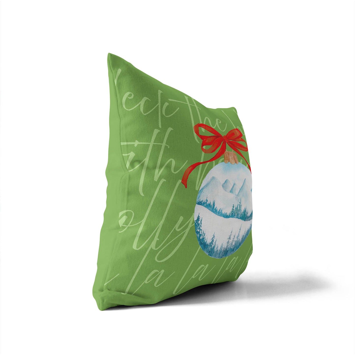 Deck the halls Decorative Seasonal Throw Pillow