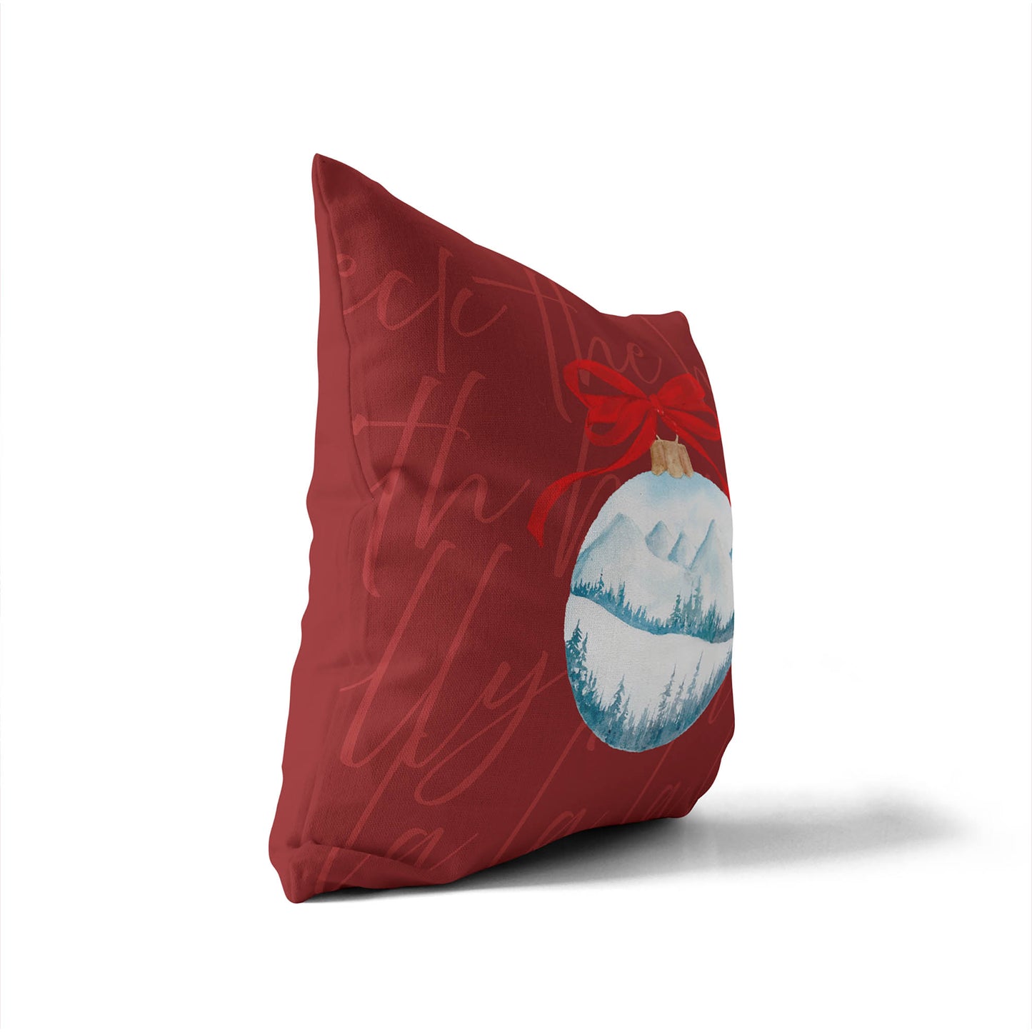 Deck the halls Decorative Seasonal Throw Pillow
