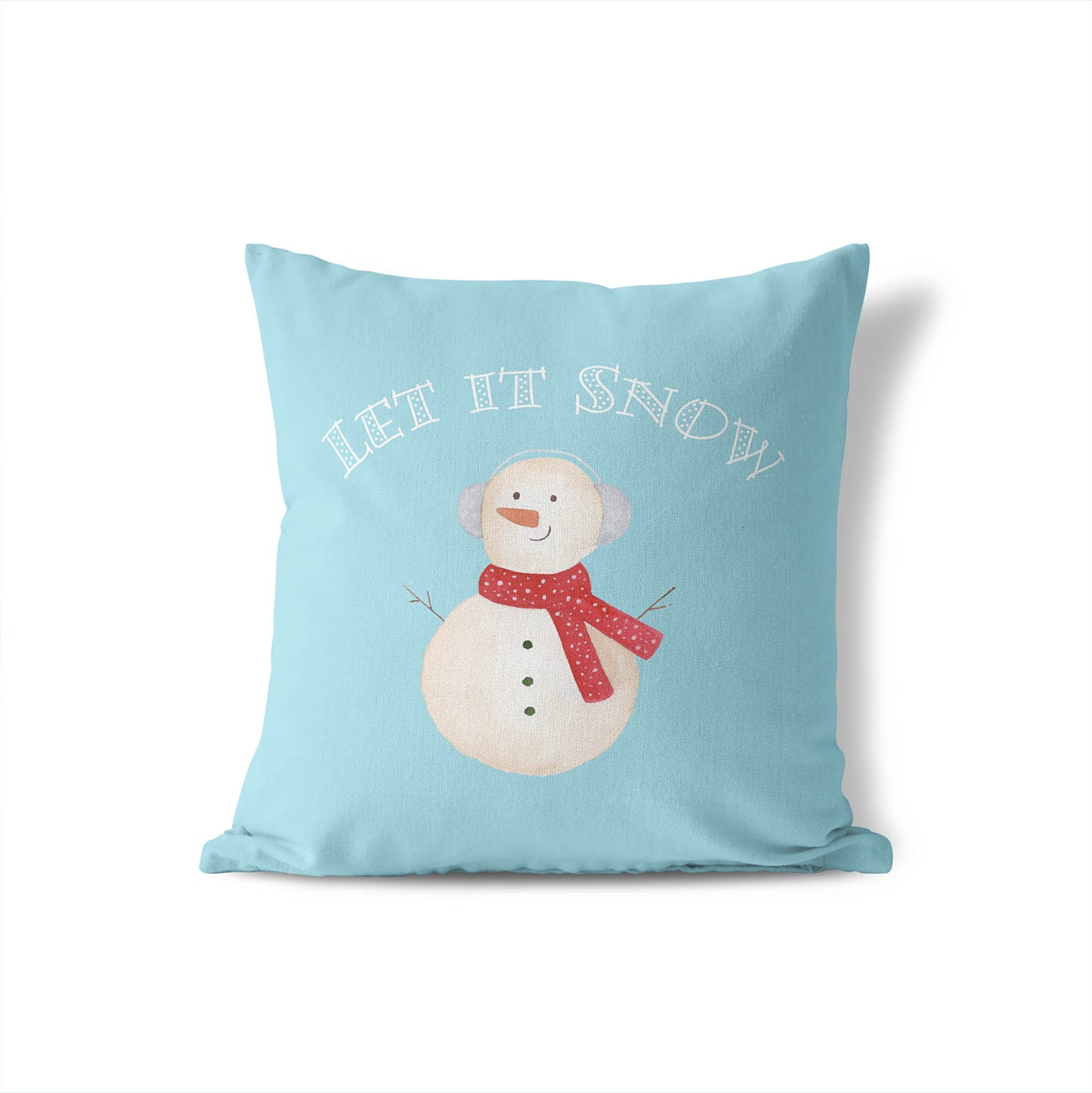 Let it Snow Decorative Seasonal Throw Pillow
