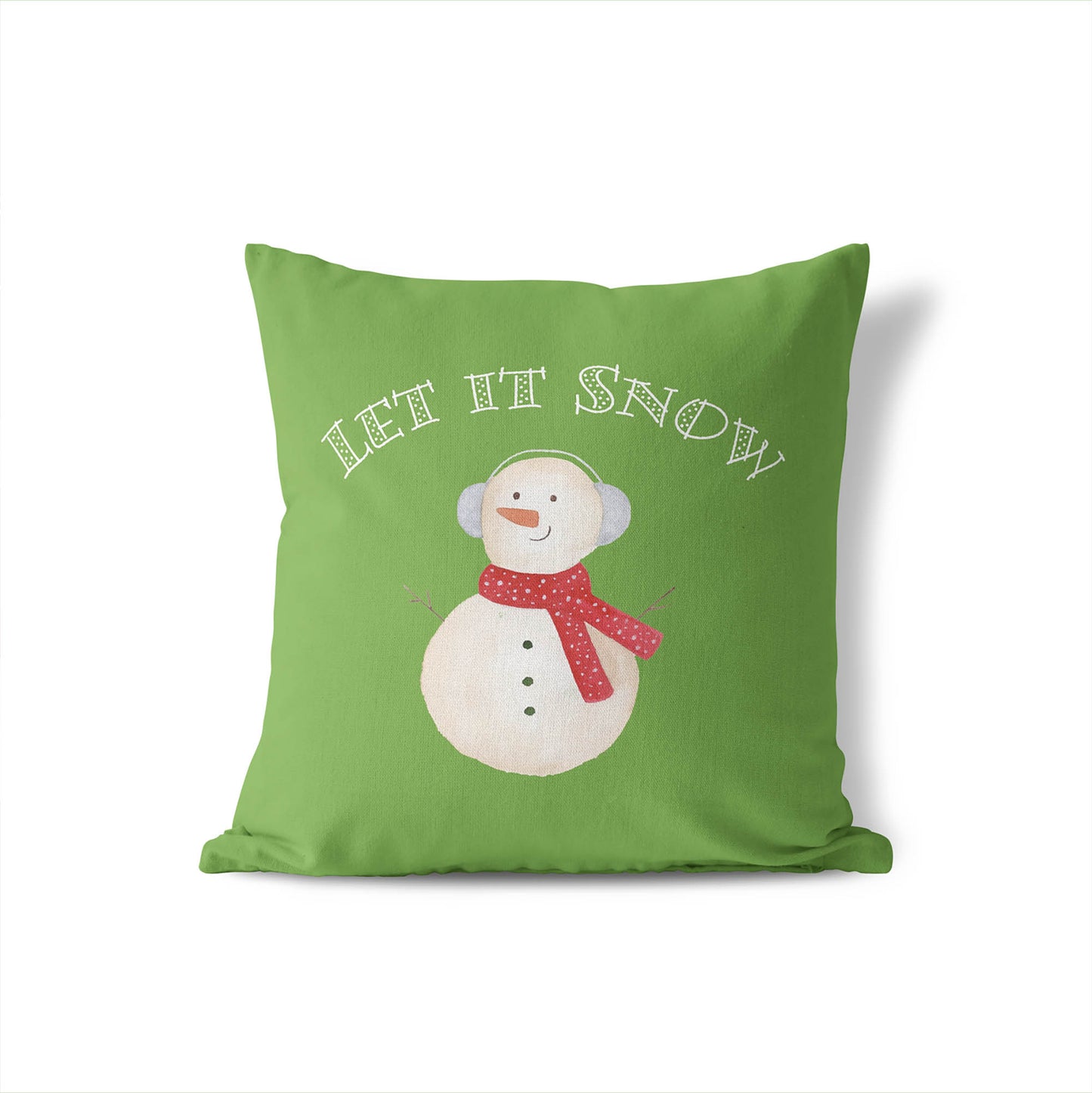Let it Snow Decorative Seasonal Throw Pillow