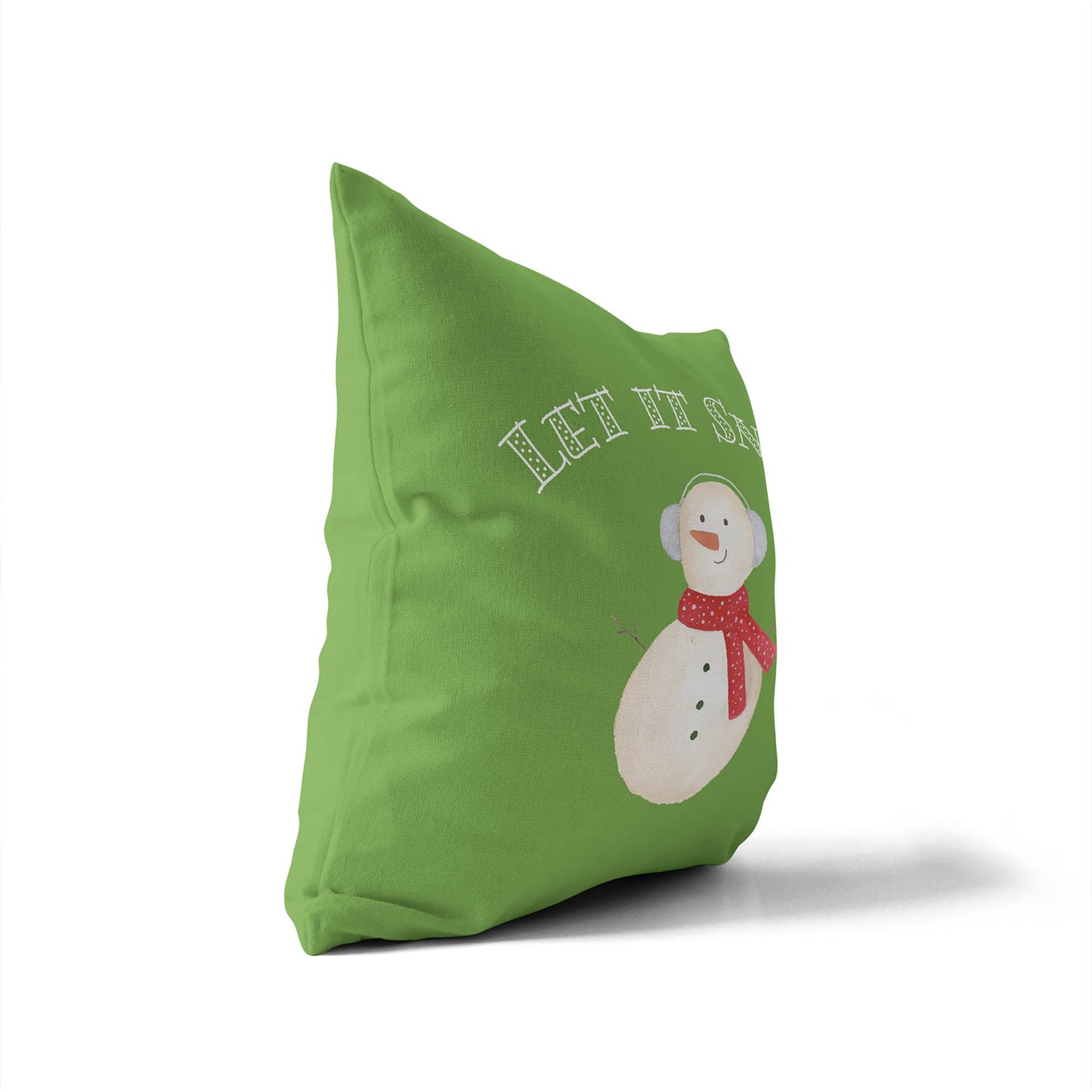 Let it Snow Decorative Seasonal Throw Pillow