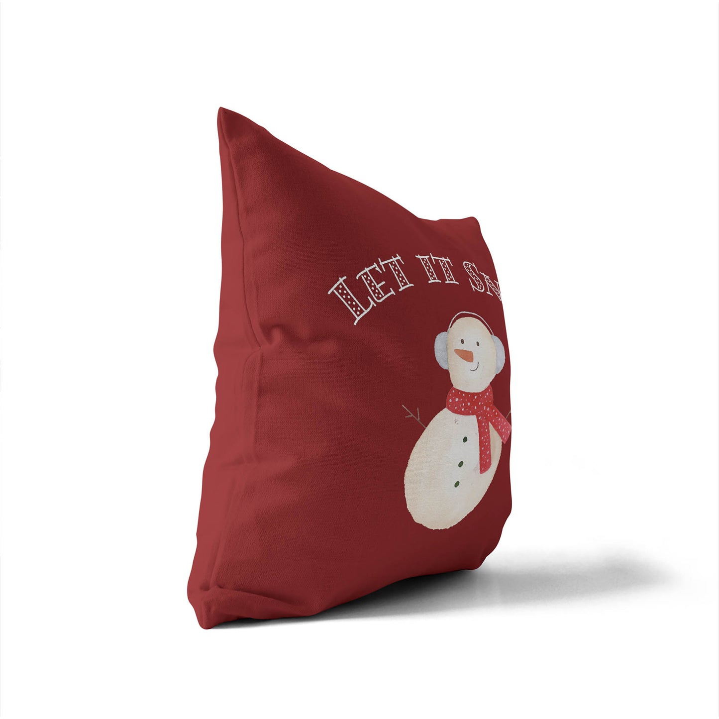 Let it Snow Decorative Seasonal Throw Pillow