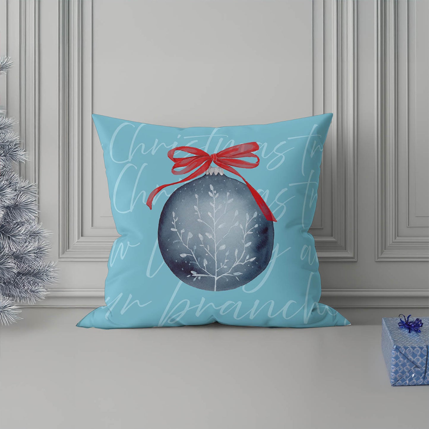 Oh Christmas Tree Decorative Seasonal Throw Pillow