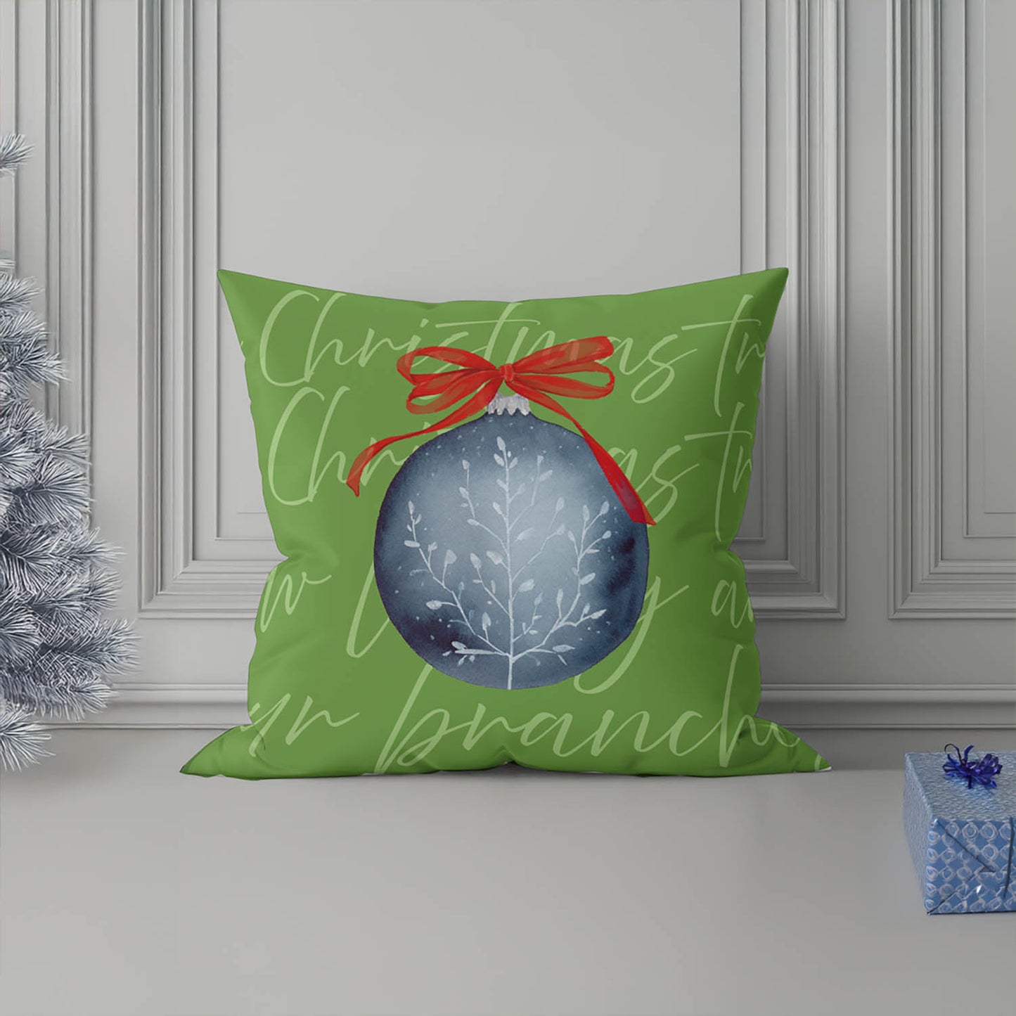 Oh Christmas Tree Decorative Seasonal Throw Pillow