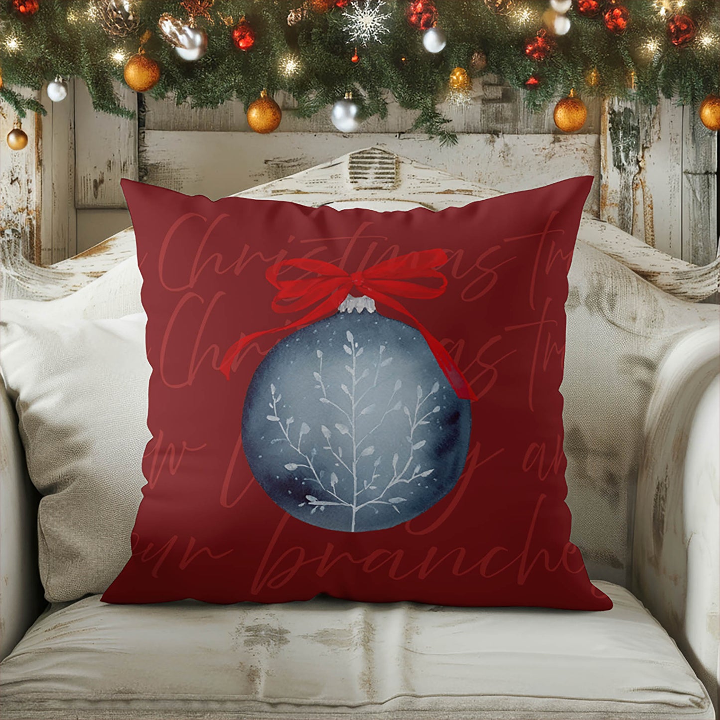 Oh Christmas Tree Decorative Seasonal Throw Pillow