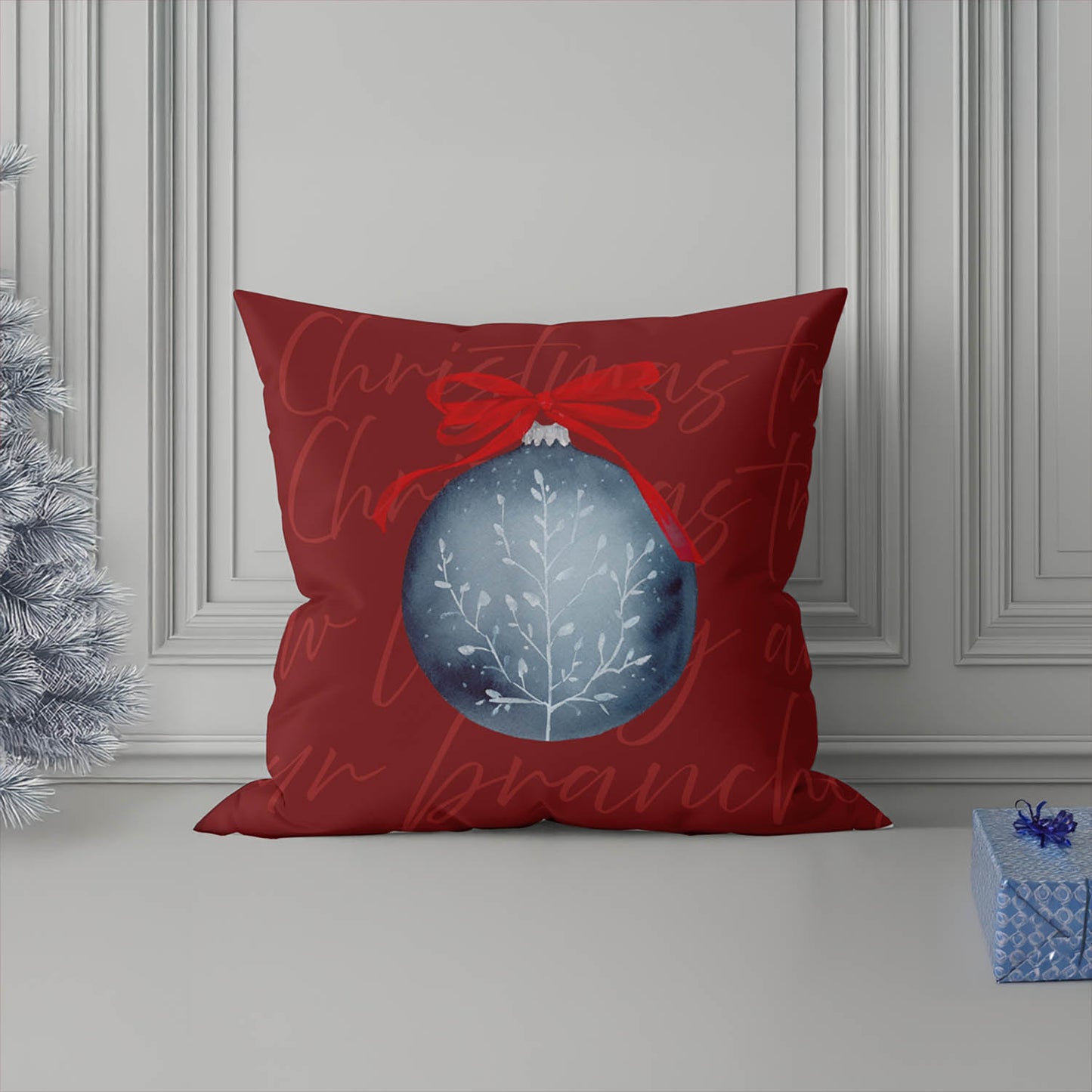 Oh Christmas Tree Decorative Seasonal Throw Pillow