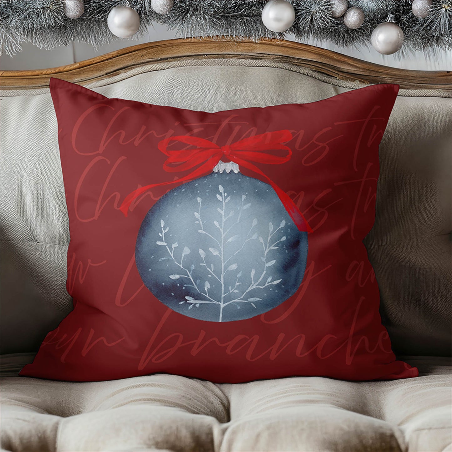 Oh Christmas Tree Decorative Seasonal Throw Pillow