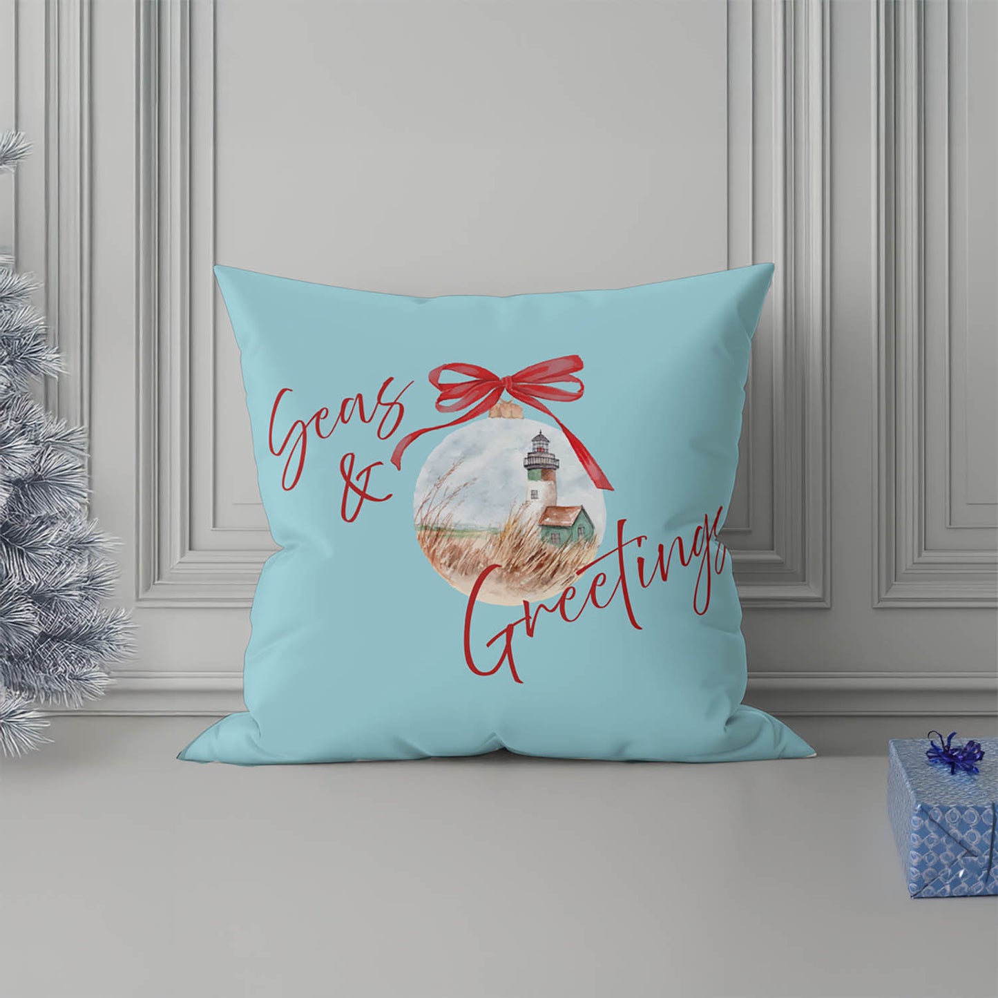 Seas & Greeting Decorative Seasonal Throw Pillow