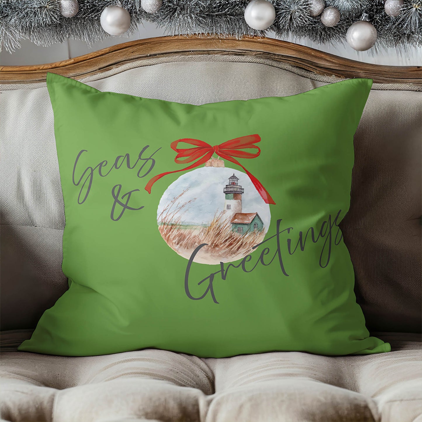 Seas & Greeting Decorative Seasonal Throw Pillow