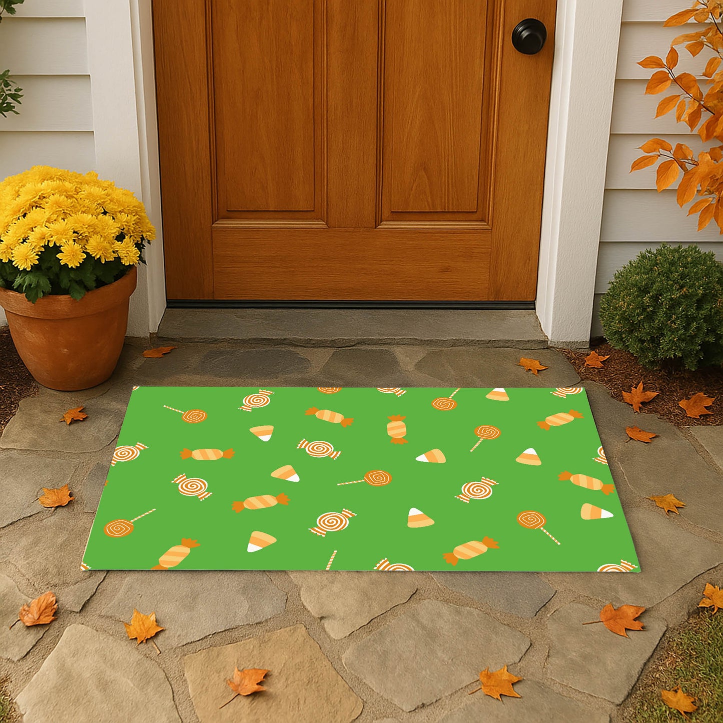 I want Candy Outdoor Door Mat