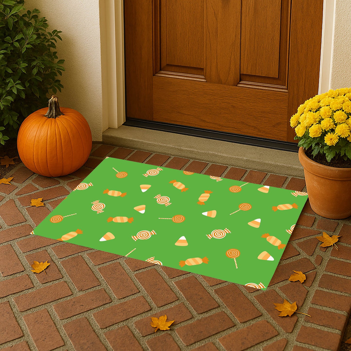 I want Candy Outdoor Door Mat