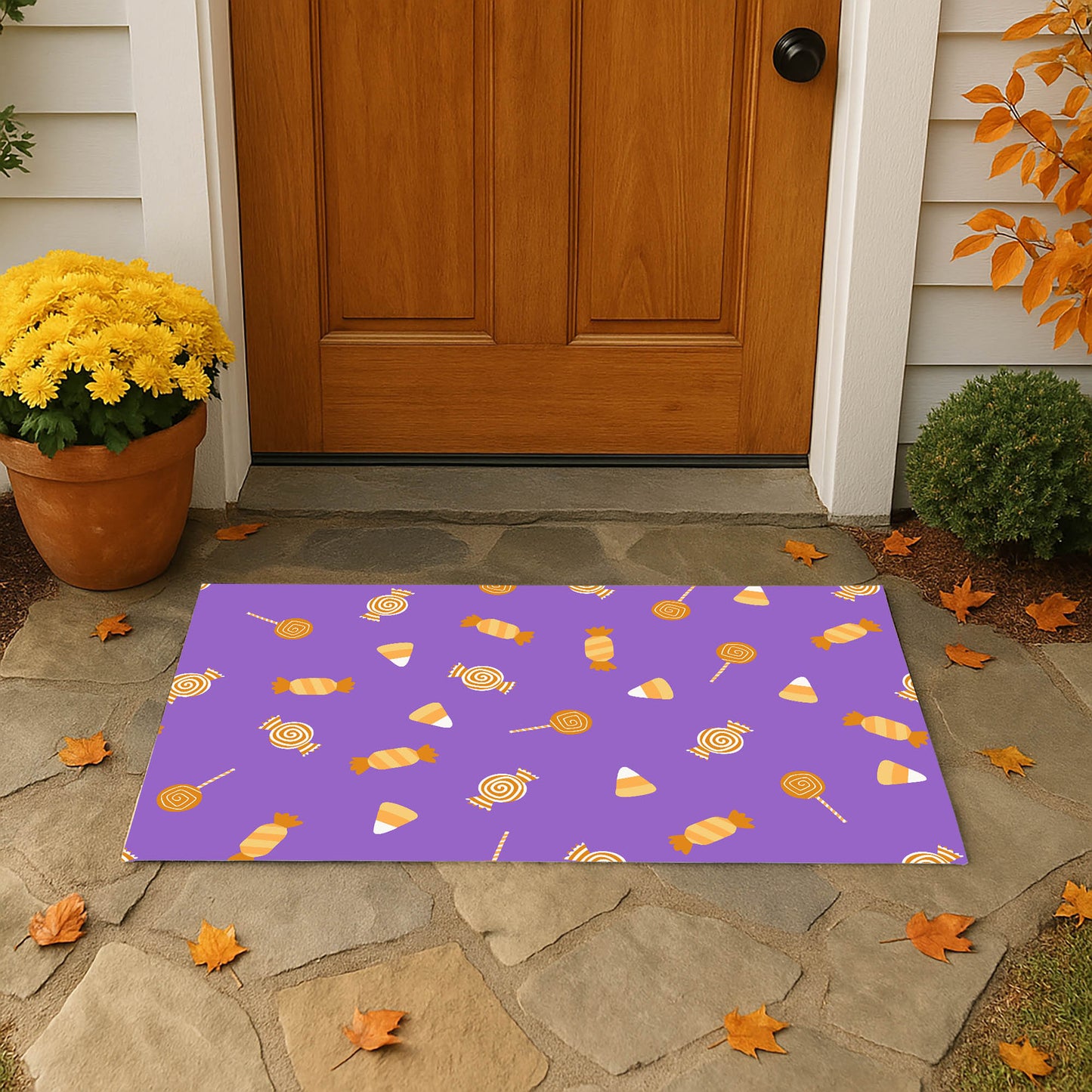 I want Candy Outdoor Door Mat