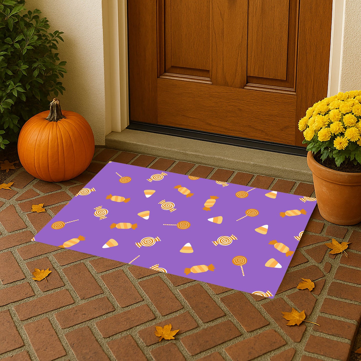 I want Candy Outdoor Door Mat