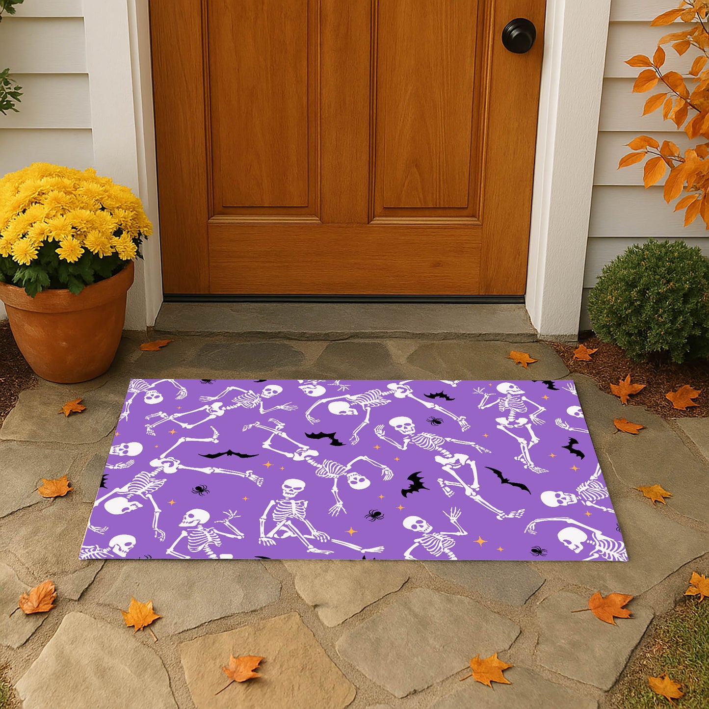 Skeleton Boogie Outdoor Door Mat