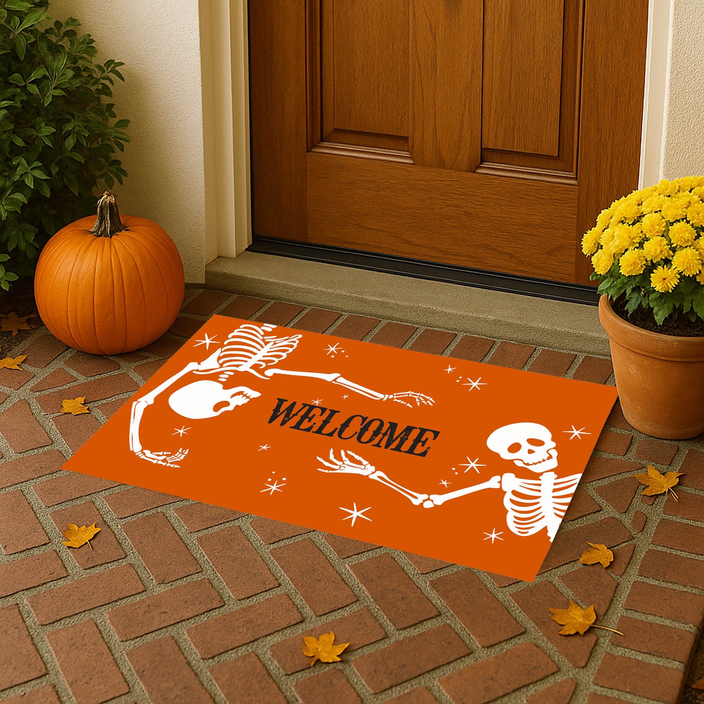 Skeleton Welcome Outdoor Door Mat