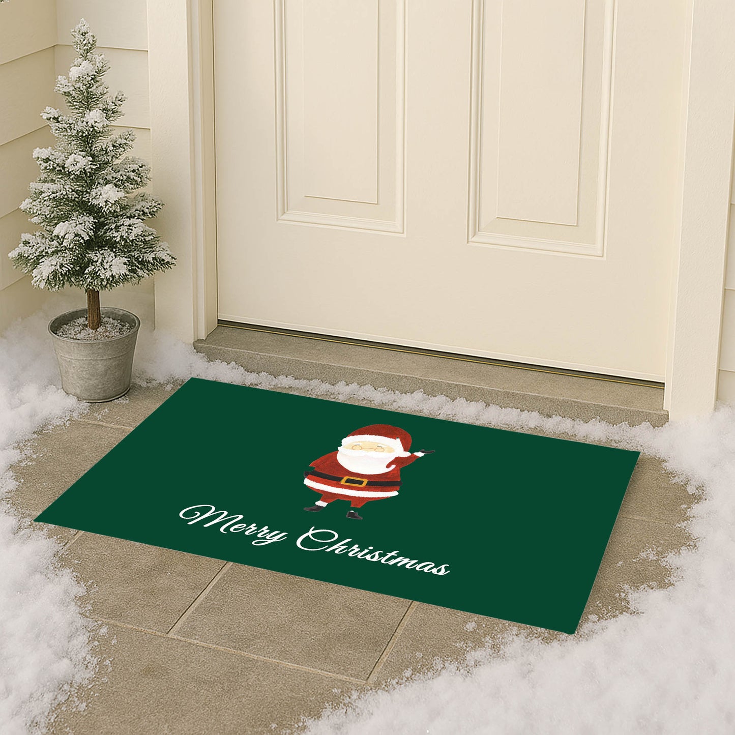 Merry Christmas Santa Outdoor Door Mat