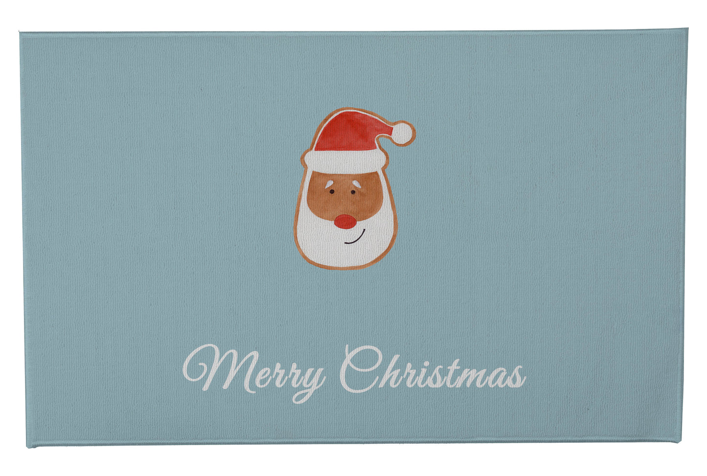 Merry Christmas Santa Face Outdoor Door Mat