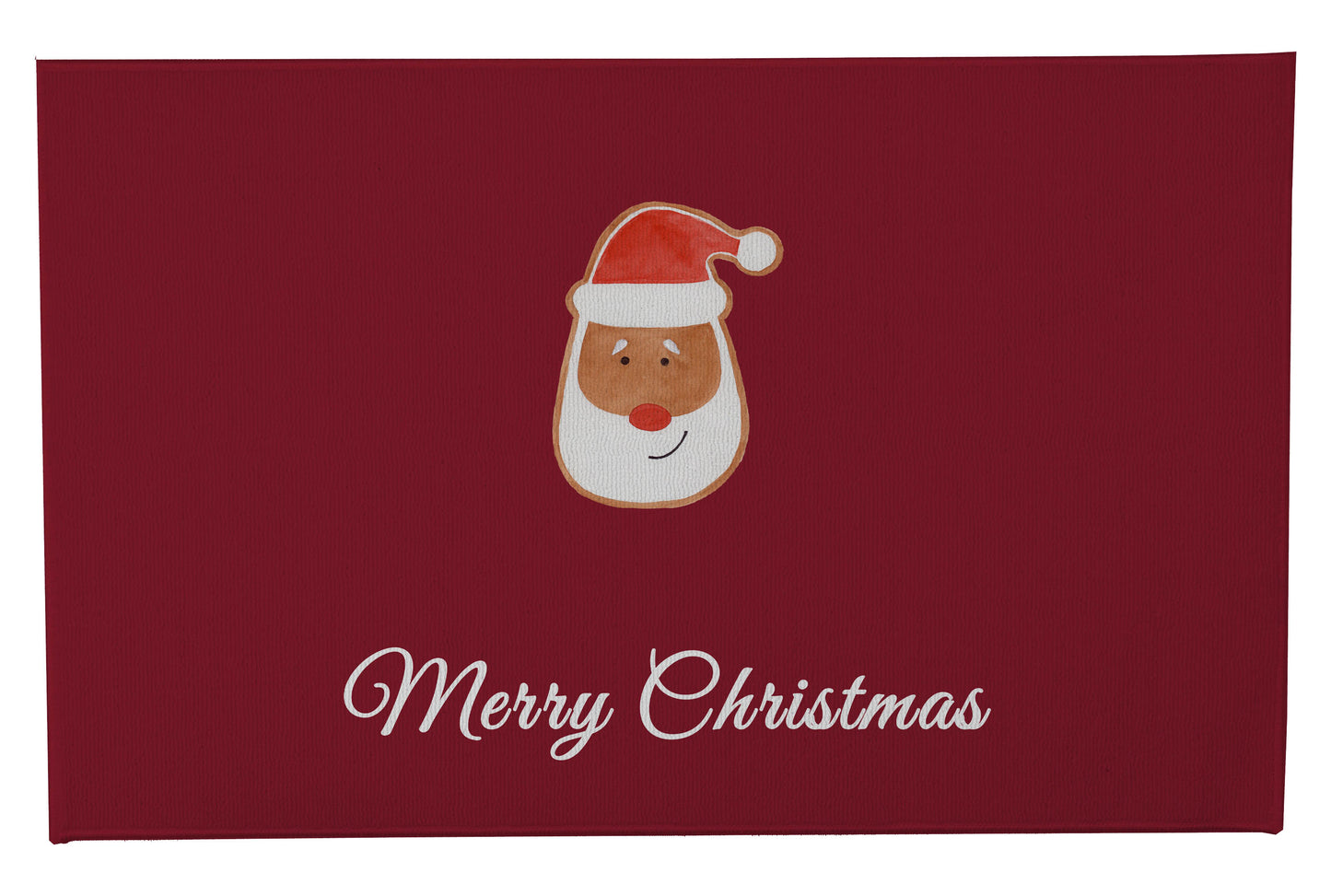 Merry Christmas Santa Face Outdoor Door Mat