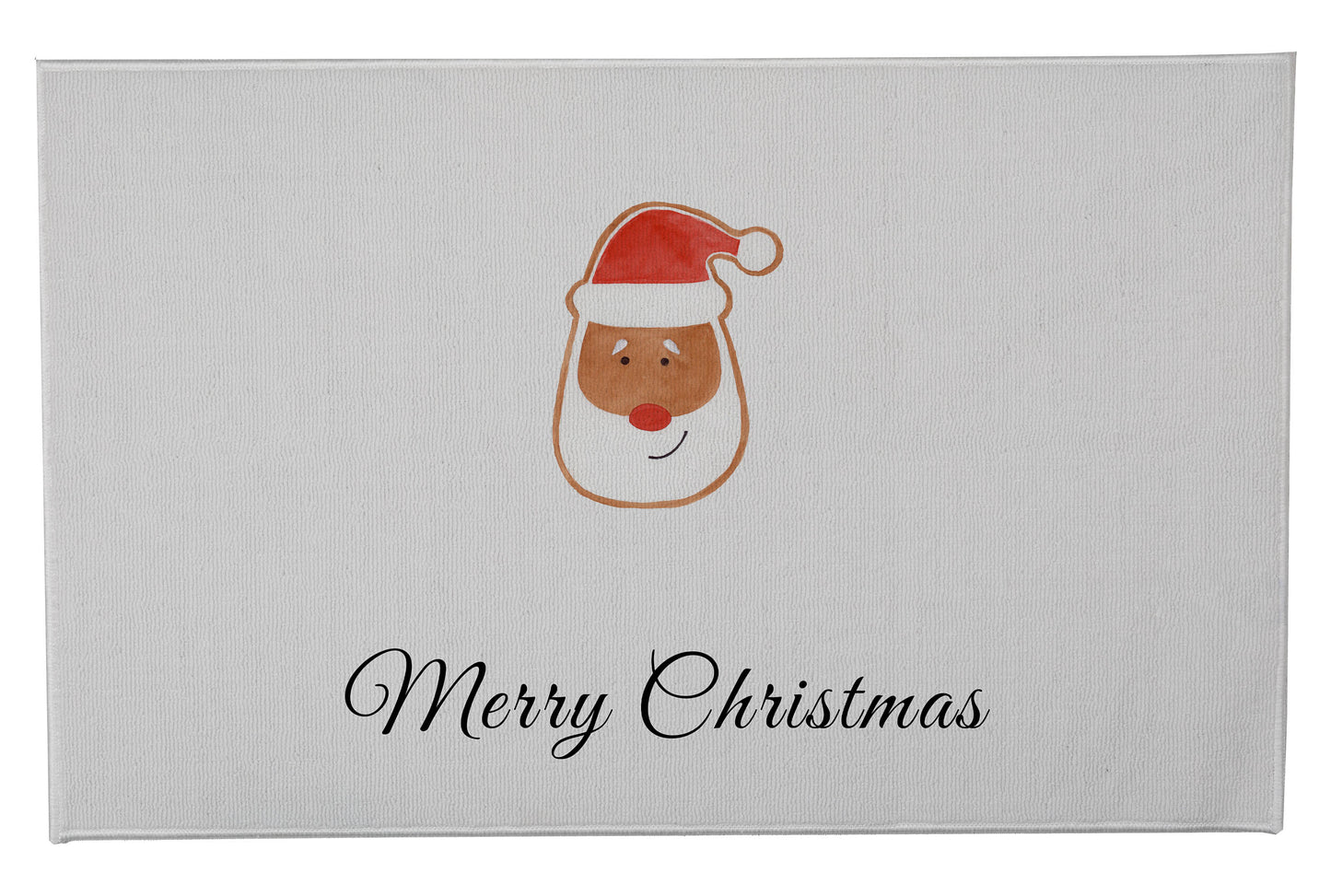 Merry Christmas Santa Face Outdoor Door Mat