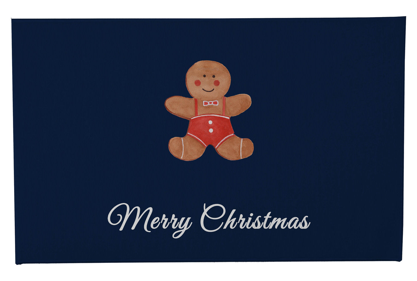 Merry Christmas Gingerbread Man Outdoor Door Mat