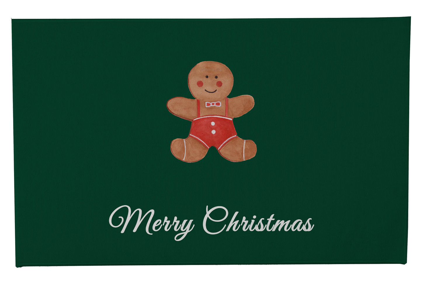 Merry Christmas Gingerbread Man Outdoor Door Mat
