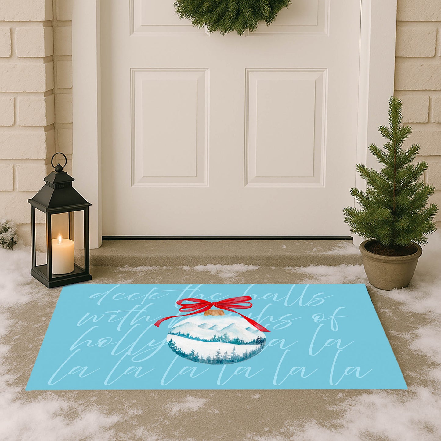 Deck the halls Outdoor Door Mat