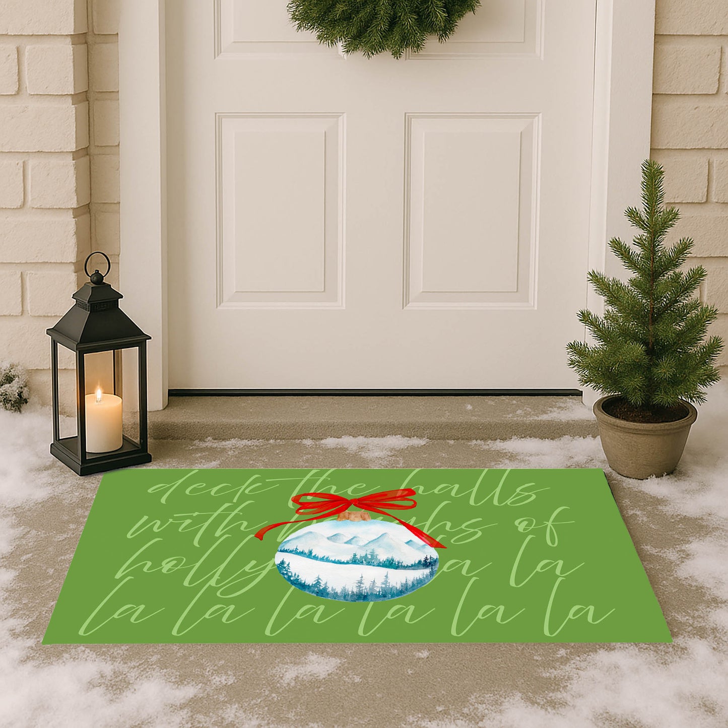 Deck the halls Outdoor Door Mat