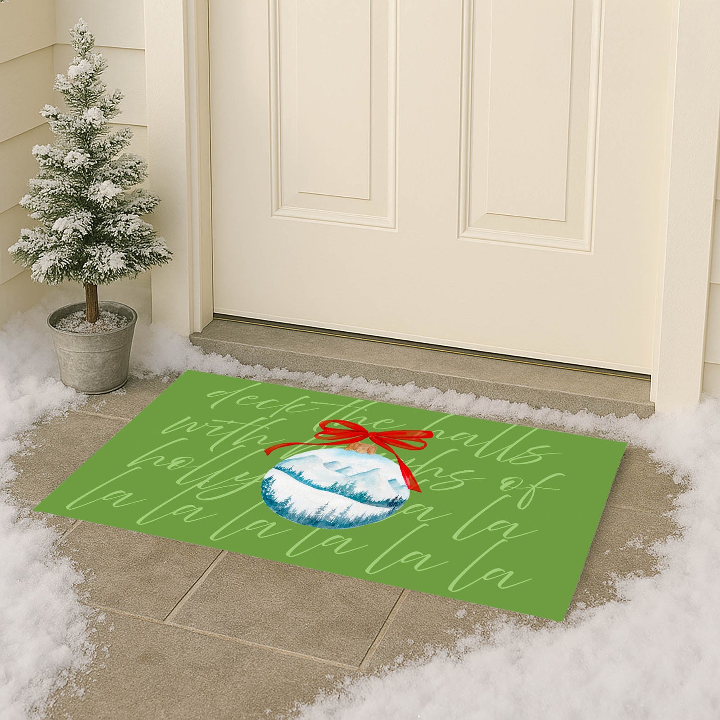 Deck the halls Outdoor Door Mat
