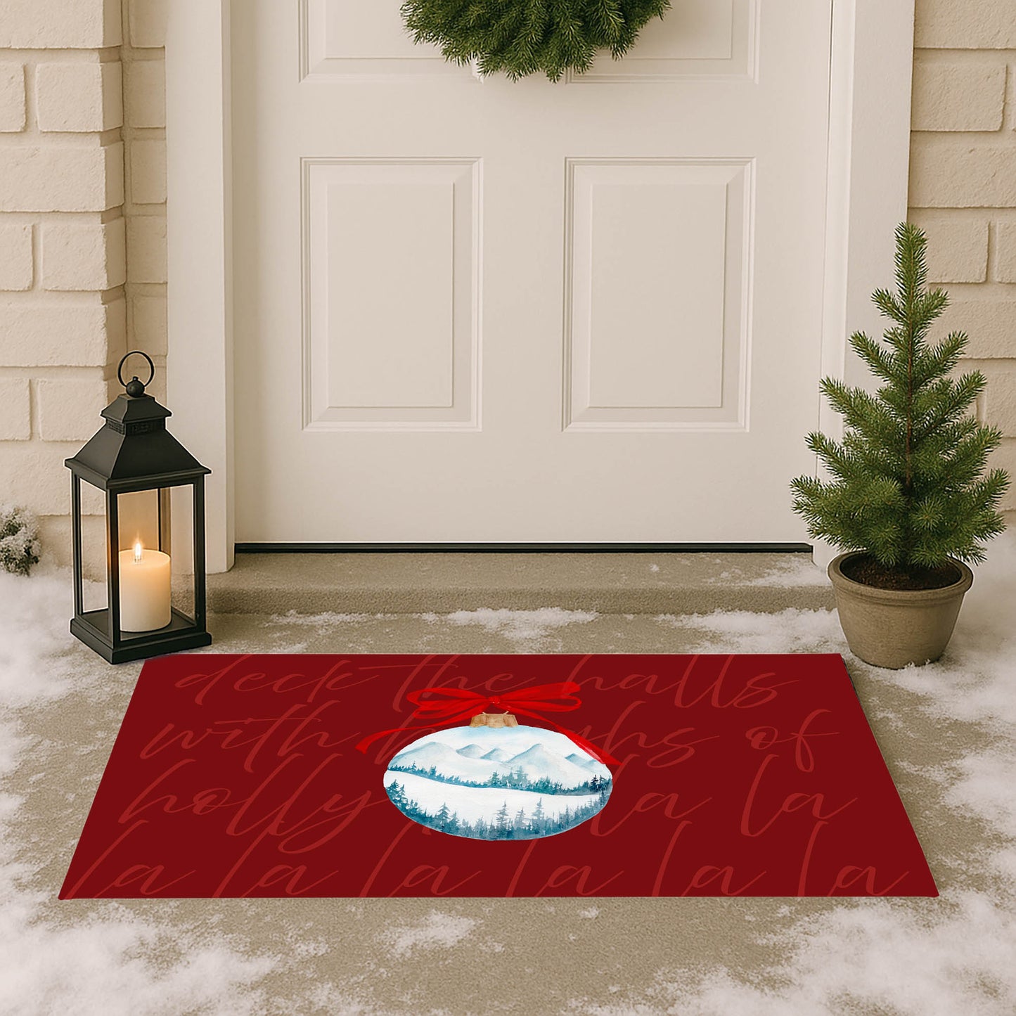 Deck the halls Outdoor Door Mat