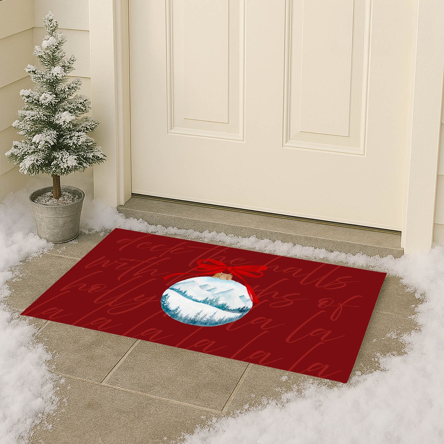 Deck the halls Outdoor Door Mat