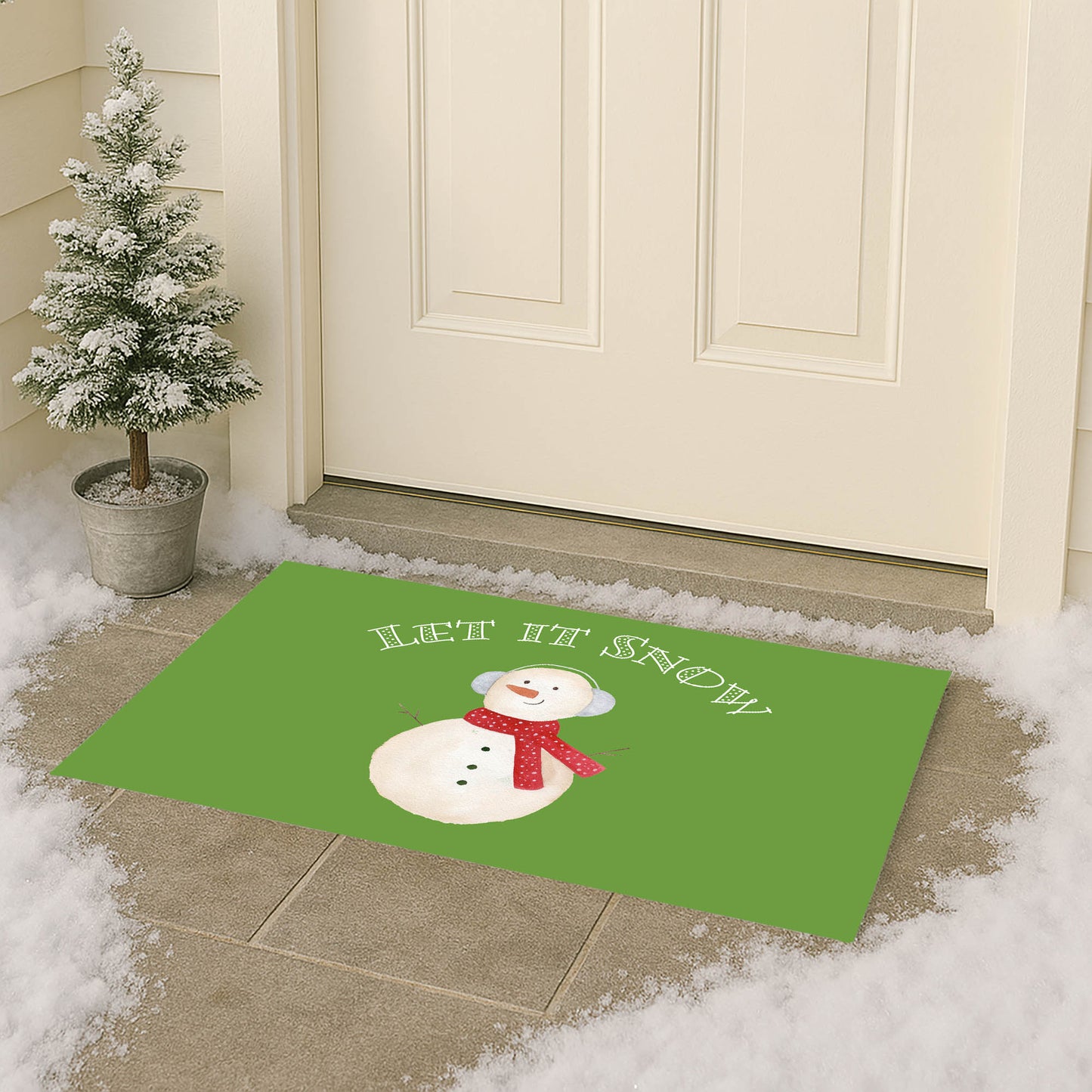 Let it Snow Outdoor Door Mat
