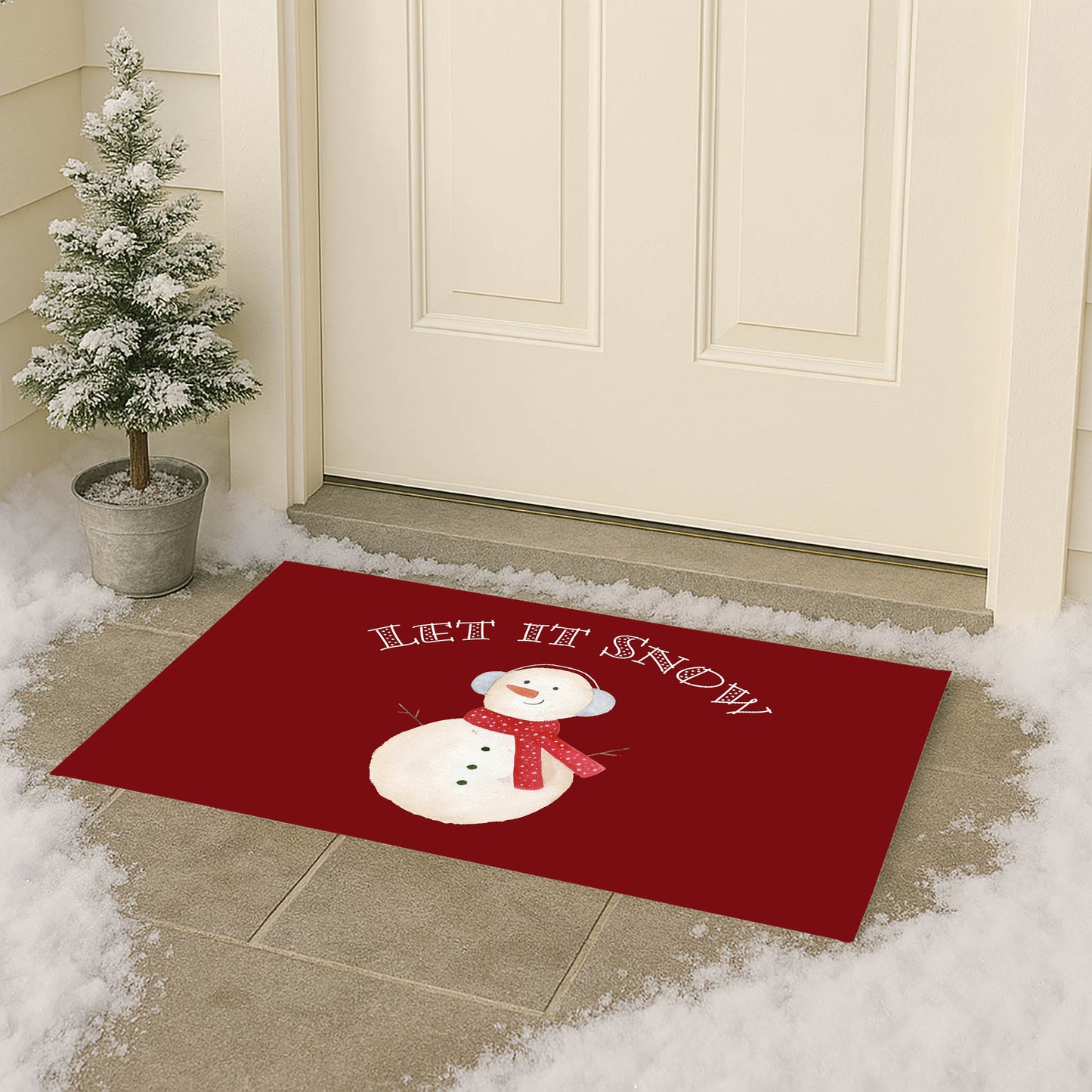 Let it Snow Outdoor Door Mat
