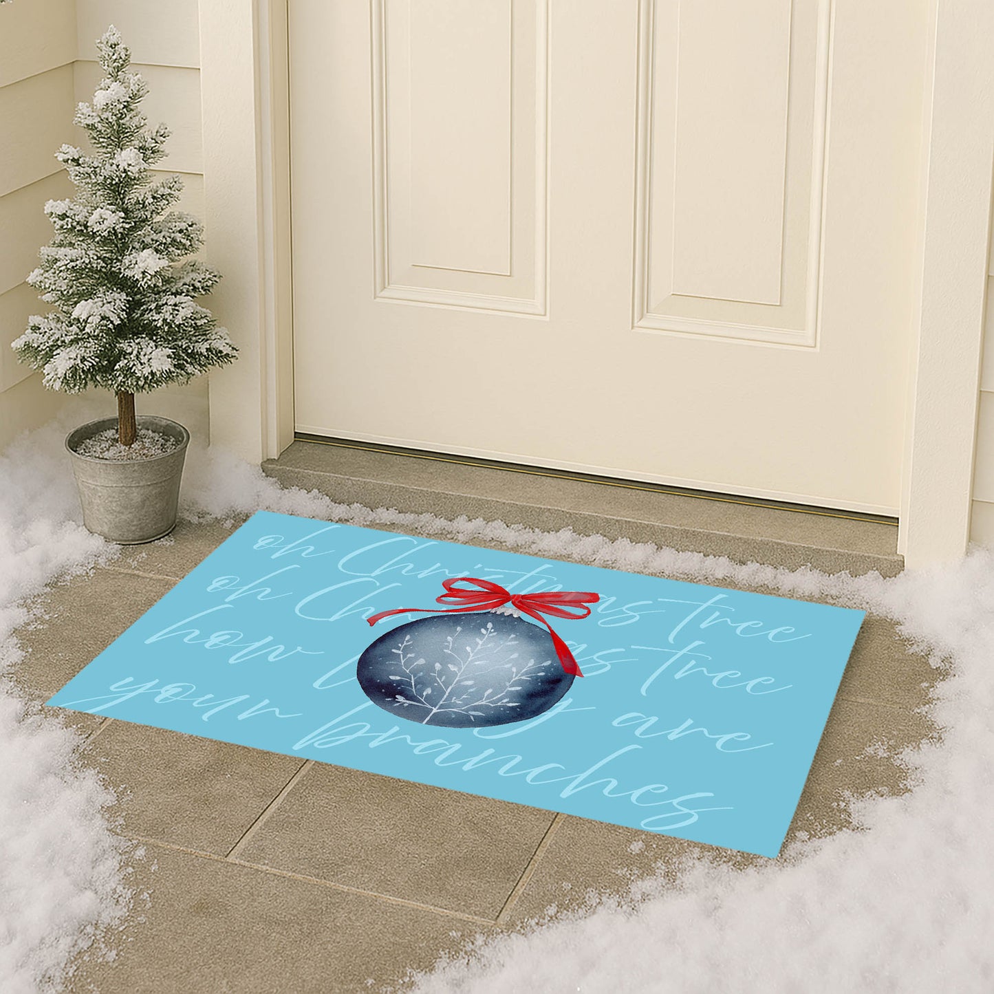 Oh Christmas Tree Outdoor Door Mat