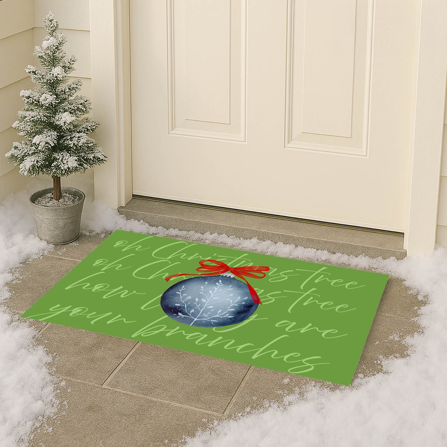 Oh Christmas Tree Outdoor Door Mat
