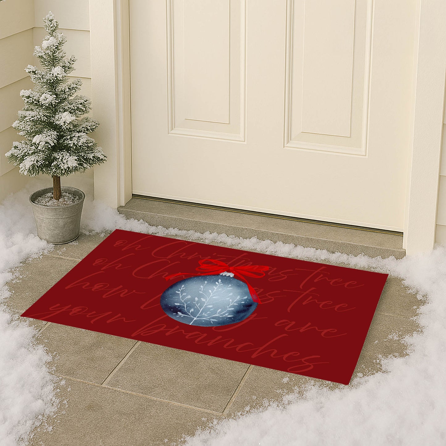 Oh Christmas Tree Outdoor Door Mat