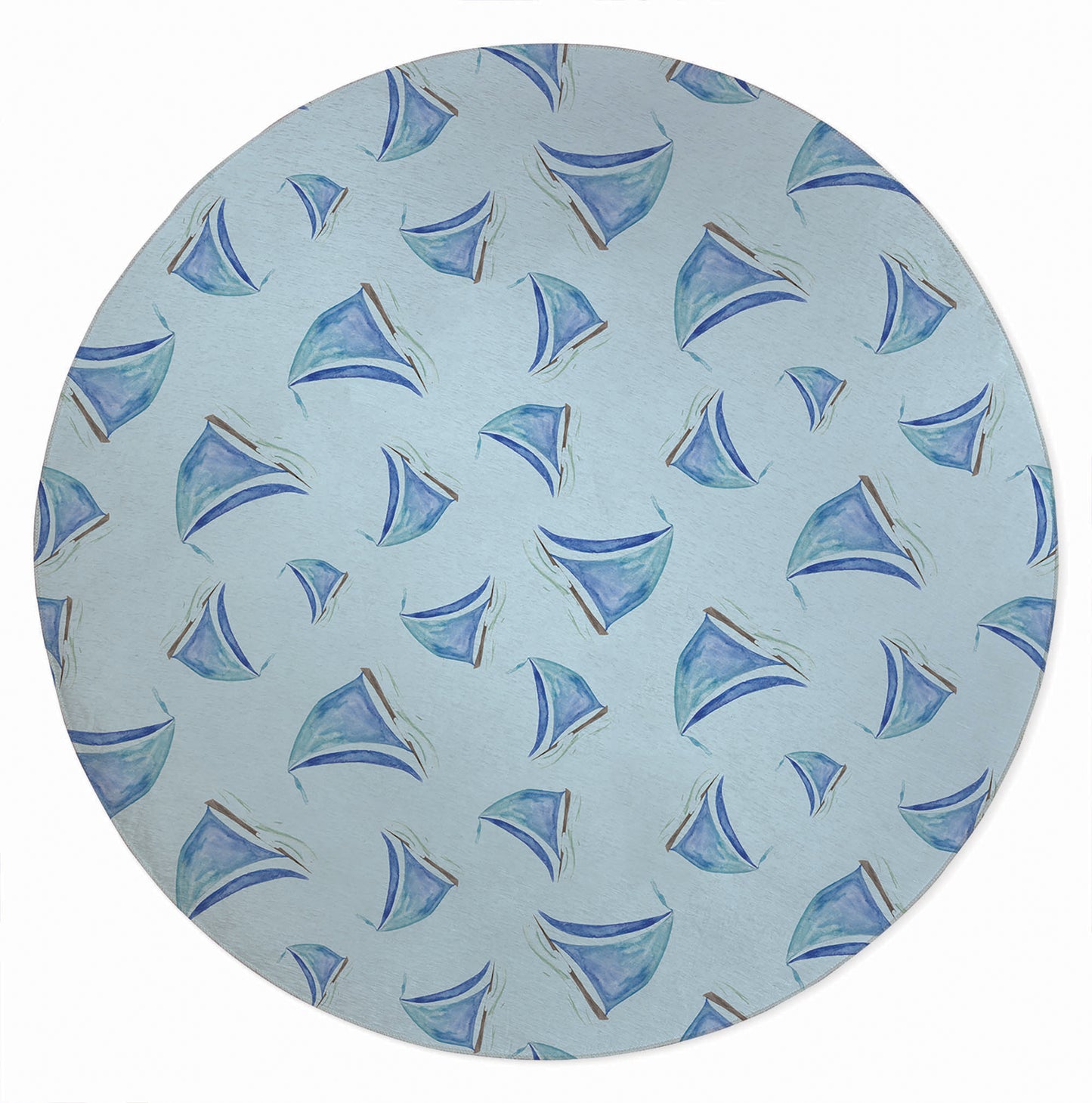 Summer Sailboats Outdoor Rug By Christopher's Corner
