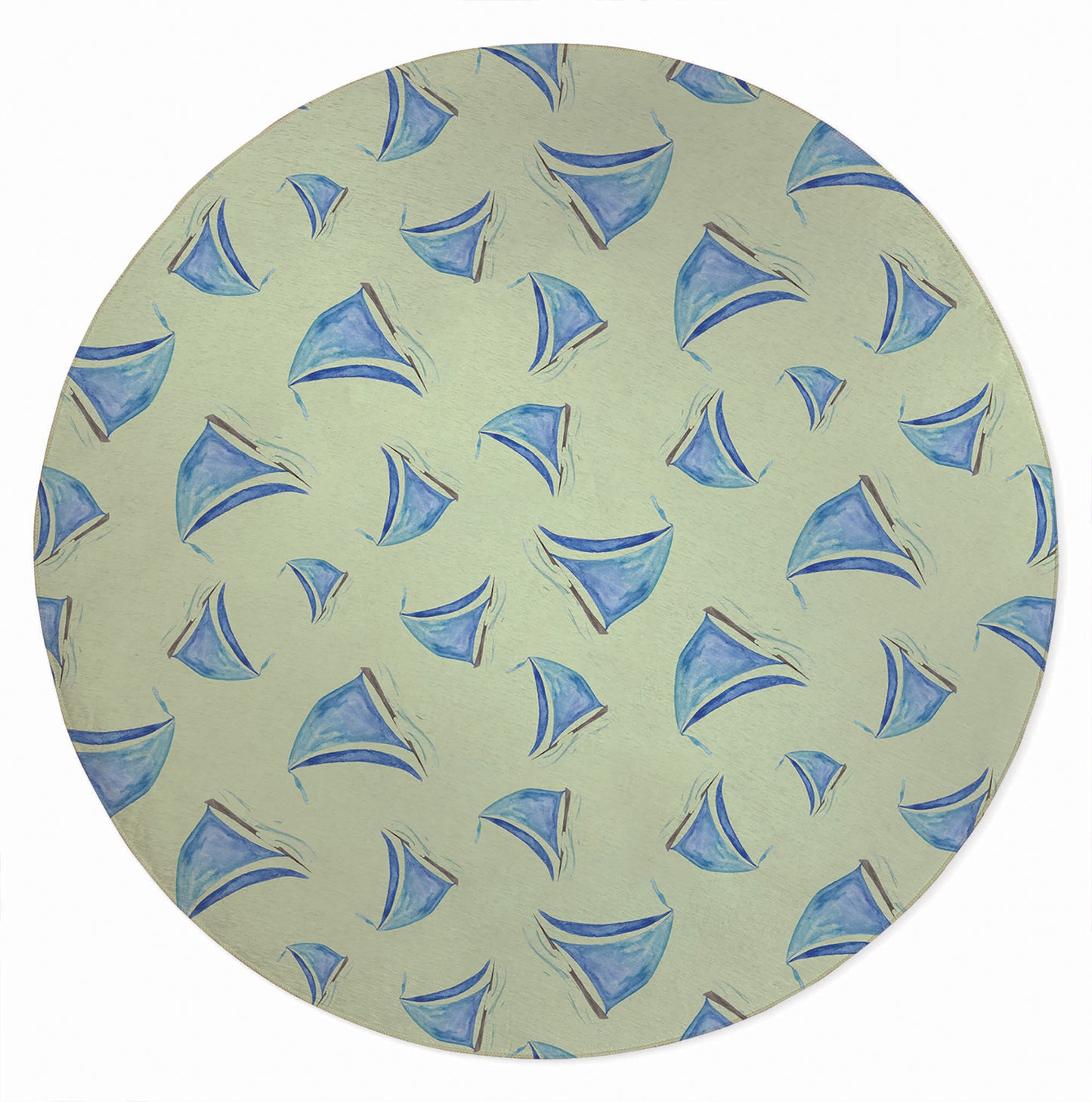 Summer Sailboats Outdoor Rug By Christopher's Corner
